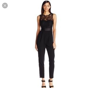 BCBGeneration Black Lace Jumpsuit